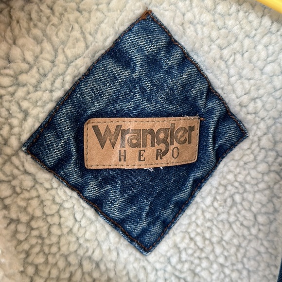 Wrangler Vintage men’s trucker Sherpa lined jacket with corduroy collar sz XXL - Picture 7 of 14